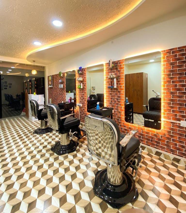 beauty parlour falseceiling covai