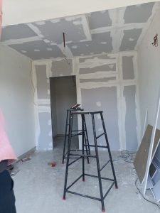 gypsum partition interior