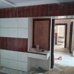 bedroom cupboard with mirror