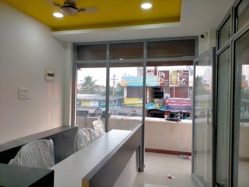 turn key office interior in coimbatore
