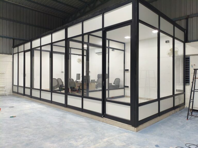 Powder Coated Aluminium Partition Commercial Aluminium Partition Office Aluminium Partition